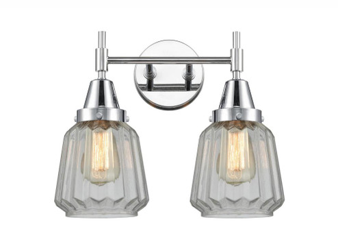 Chatham - 2 Light - 15 inch - Polished Chrome - Bath Vanity Light (3442|447-2W-PC-G142)