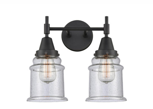 Canton - 2 Light - 15 inch - Matte Black - Bath Vanity Light (3442|447-2W-BK-G184-LED)