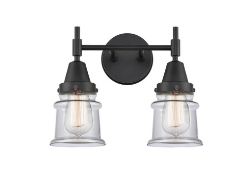 Canton - 2 Light - 14 inch - Matte Black - Bath Vanity Light (3442|447-2W-BK-G182S)