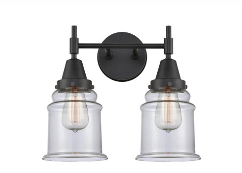 Canton - 2 Light - 15 inch - Matte Black - Bath Vanity Light (3442|447-2W-BK-G182-LED)