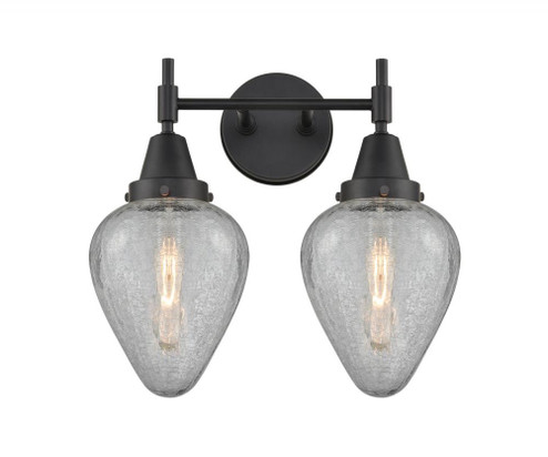 Geneseo - 2 Light - 16 inch - Matte Black - Bath Vanity Light (3442|447-2W-BK-G165-LED)