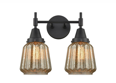 Chatham - 2 Light - 15 inch - Matte Black - Bath Vanity Light (3442|447-2W-BK-G146)