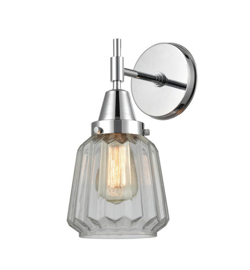 Chatham - 1 Light - 7 inch - Polished Chrome - Sconce (3442|447-1W-PC-G142)