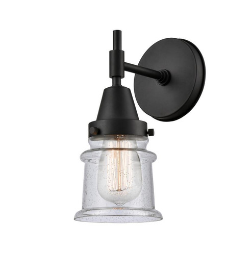 Canton - 1 Light - 5 inch - Matte Black - Sconce (3442|447-1W-BK-G184S)