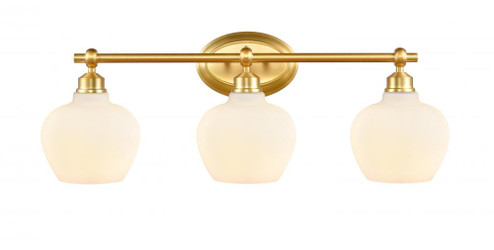 Amina - 3 Light - 27 inch - Satin Gold - Bath Vanity Light (3442|438-3W-SG-G4381)