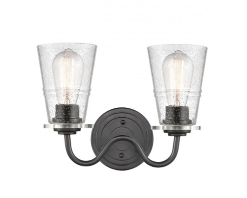 Scarlett - 2 Light - 14 inch - Matte Black - Bath Vanity Light (3442|421-2W-BK-G4214)