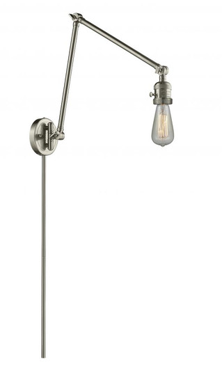 Bare Bulb - 1 Light - 5 inch - Brushed Satin Nickel -Adjustable Swing Arm (3442|238-SN-LED)