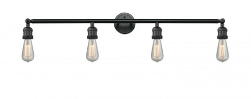 Bare Bulb - 4 Light - 42 inch - Matte Black - Adjustable Bath Vanity Light (3442|215-BK-LED)