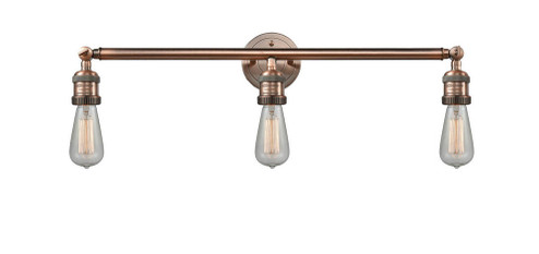 Bare Bulb - 3 Light - 30 inch - Antique Copper - Bath Vanity Light (3442|205-AC)