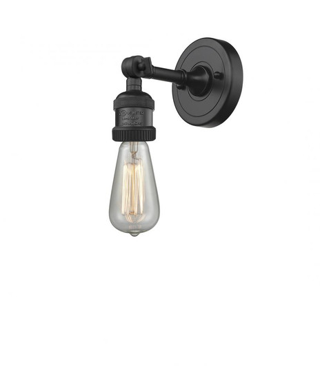 Bare Bulb - 1 Light - 5 inch - Matte Black - Adjustable Sconce (3442|203-BK-LED)