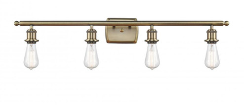 Bare Bulb - 4 Light - 36 inch - Antique Brass - Bath Vanity Light (3442|516-4W-AB)