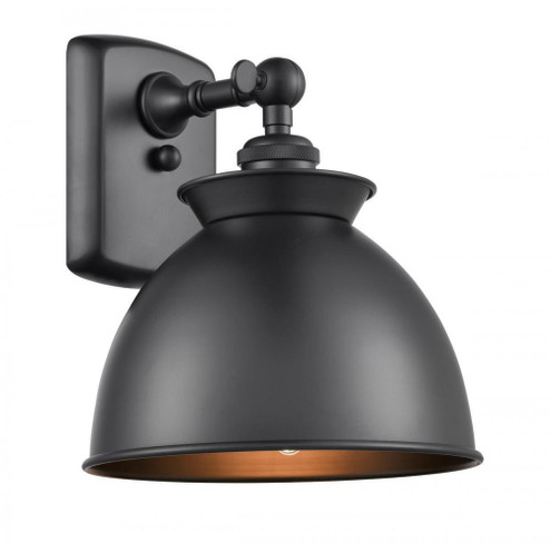 Adirondack - 1 Light - 8 inch - Matte Black - Sconce (3442|516-1W-BK-M14-BK)