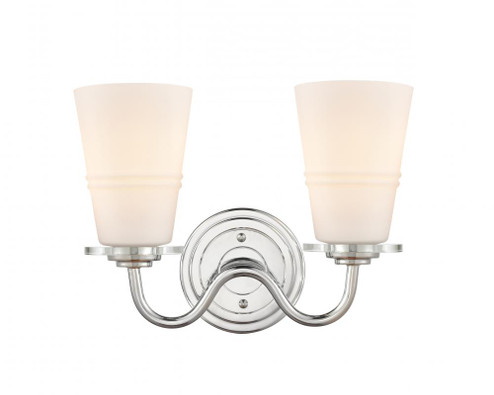 Scarlett - 2 Light - 14 inch - Polished Chrome - Bath Vanity Light (3442|421-2W-PC-W-LED)