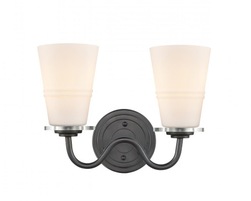 Scarlett - 2 Light - 14 inch - Matte Black - Bath Vanity Light (3442|421-2W-BK-W-LED)