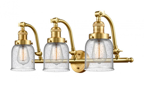 Bell - 3 Light - 28 inch - Satin Gold - Adjustable Bath Vanity Light (3442|515-3W-SG-G54-LED)