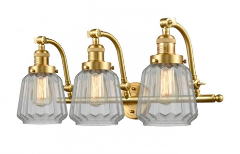 Chatham - 3 Light - 28 inch - Satin Gold - Adjustable Bath Vanity Light (3442|515-3W-SG-G142)