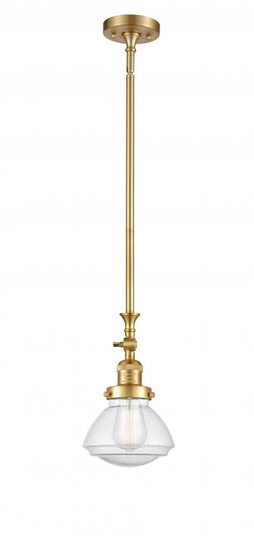 Olean - 1 Light - 7 inch - Satin Gold - Stem Hung - Adjustable Mini Pendant (3442|206-SG-G324)