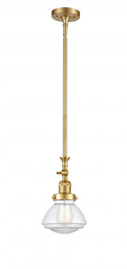 Olean - 1 Light - 7 inch - Satin Gold - Stem Hung - Adjustable Mini Pendant (3442|206-SG-G322)