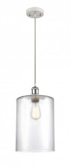 Cobbleskill - 1 Light - 9 inch - White Polished Chrome - Cord hung - Mini Pendant (3442|516-1P-WPC-G112-L-LED)