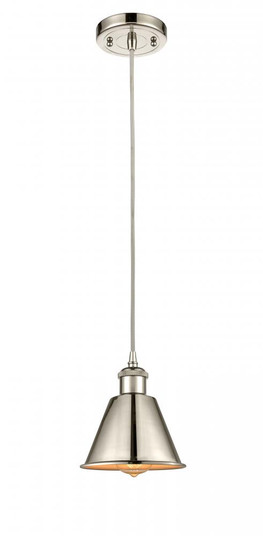 Smithfield - 1 Light - 7 inch - Polished Nickel - Cord hung - Mini Pendant (3442|516-1P-PN-M8-LED)