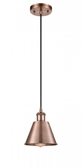Smithfield - 1 Light - 7 inch - Antique Copper - Cord hung - Mini Pendant (3442|516-1P-AC-M8)