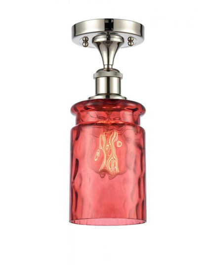 Candor 1 Light Semi-Flush Mount (3442|516-1C-PN-G352-RD-LED)