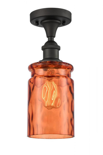 Candor 1 Light Semi-Flush Mount (3442|516-1C-OB-G352-TUR-LED)