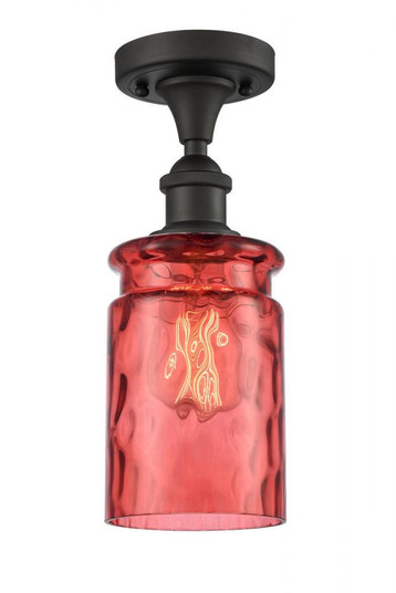 Candor 1 Light Semi-Flush Mount (3442|516-1C-OB-G352-RD-LED)