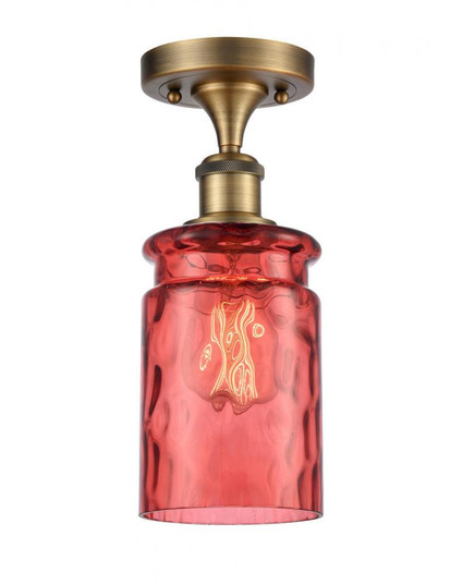 Candor 1 Light Semi-Flush Mount (3442|516-1C-BB-G352-RD-LED)