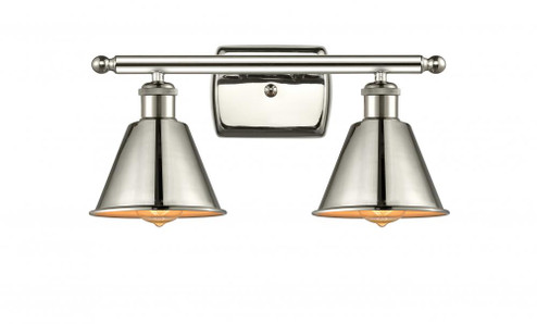 Smithfield - 2 Light - 17 inch - Polished Nickel - Bath Vanity Light (3442|516-2W-PN-M8)