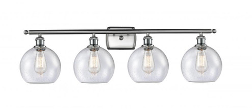 Athens - 4 Light - 38 inch - Brushed Satin Nickel - Bath Vanity Light (3442|516-4W-SN-G124-LED)