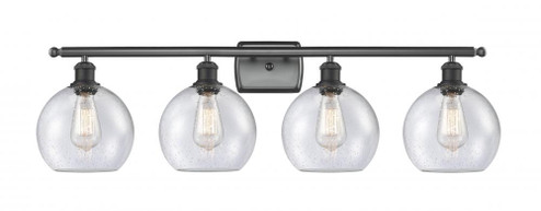 Athens - 4 Light - 38 inch - Matte Black - Bath Vanity Light (3442|516-4W-BK-G124)
