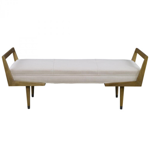 Uttermost Waylon Modern Ivory Bench (85|23592)
