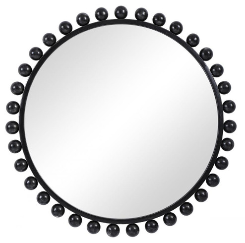 Uttermost Cyra Black Round Mirror (85|09694)