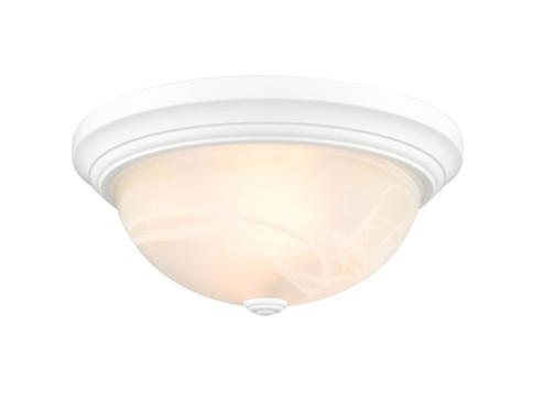 2-Light Flushmount Ceiling Light White (670|4603-WH)