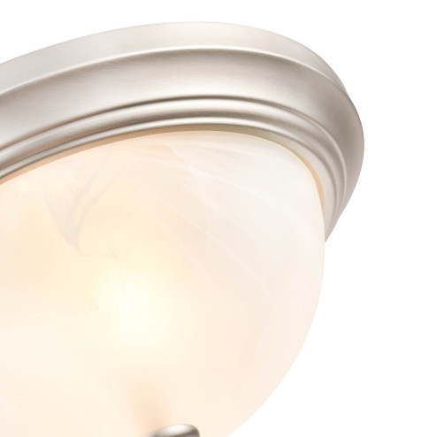 2-Light Flushmount Ceiling Light Satin Nickel (670|4601-SN)
