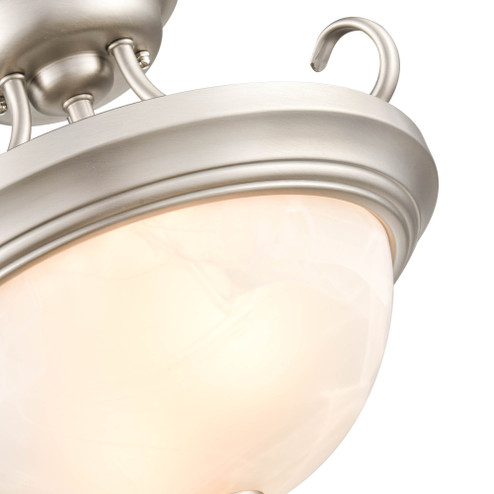 2-Light Semi-Flush Ceiling Mount Satin Nickel (670|4771-SN)