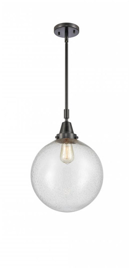 Beacon - 1 Light - 12 inch - Matte Black - Mini Pendant (3442|447-1S-BK-G204-12-LED)