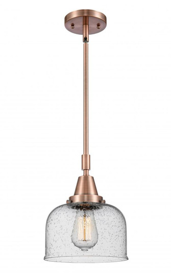 Bell - 1 Light - 8 inch - Antique Copper - Mini Pendant (3442|447-1S-AC-G74-LED)