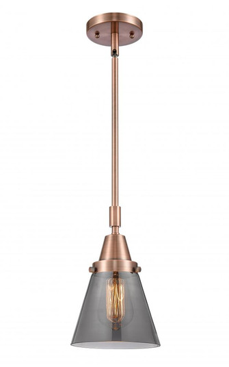 Cone - 1 Light - 6 inch - Antique Copper - Mini Pendant (3442|447-1S-AC-G63-LED)