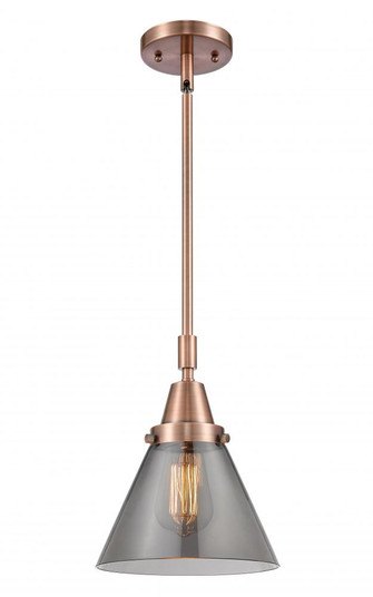 Cone - 1 Light - 8 inch - Antique Copper - Mini Pendant (3442|447-1S-AC-G43)