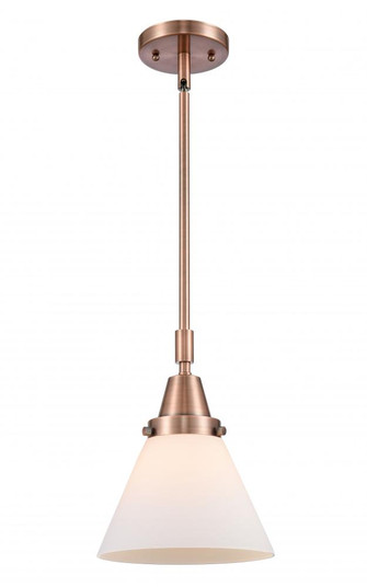 Cone - 1 Light - 8 inch - Antique Copper - Mini Pendant (3442|447-1S-AC-G41-LED)