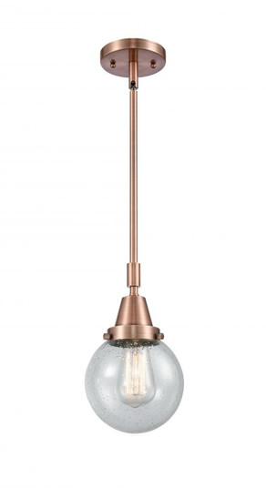Beacon - 1 Light - 6 inch - Antique Copper - Mini Pendant (3442|447-1S-AC-G204-6-LED)