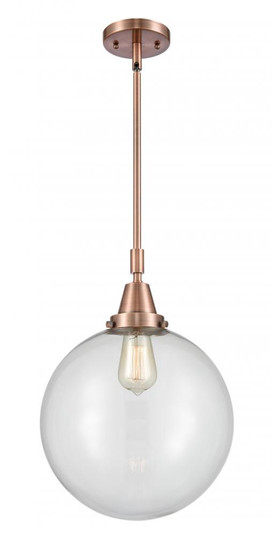 Beacon - 1 Light - 12 inch - Antique Copper - Mini Pendant (3442|447-1S-AC-G202-12-LED)