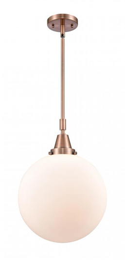 Beacon - 1 Light - 12 inch - Antique Copper - Mini Pendant (3442|447-1S-AC-G201-12-LED)