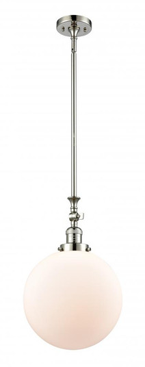 Beacon - 1 Light - 12 inch - Polished Nickel - Stem Hung - Adjustable Mini Pendant (3442|206-PN-G201-12)