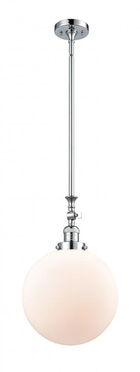 Beacon - 1 Light - 12 inch - Polished Chrome - Stem Hung - Adjustable Mini Pendant (3442|206-PC-G201-12-LED)