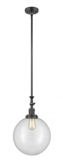 Beacon - 1 Light - 12 inch - Oil Rubbed Bronze - Stem Hung - Adjustable Mini Pendant (3442|206-OB-G202-12)