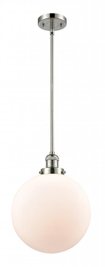 Beacon - 1 Light - 12 inch - Polished Nickel - Stem Hung - Mini Pendant (3442|201S-PN-G201-12)