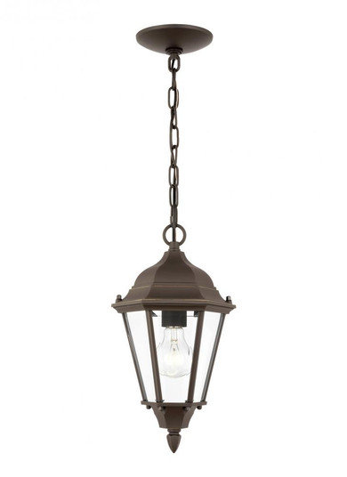 Bakersville traditional 1-light outdoor exterior pendant in antique bronze finish with clear beveled (38|60938-71)